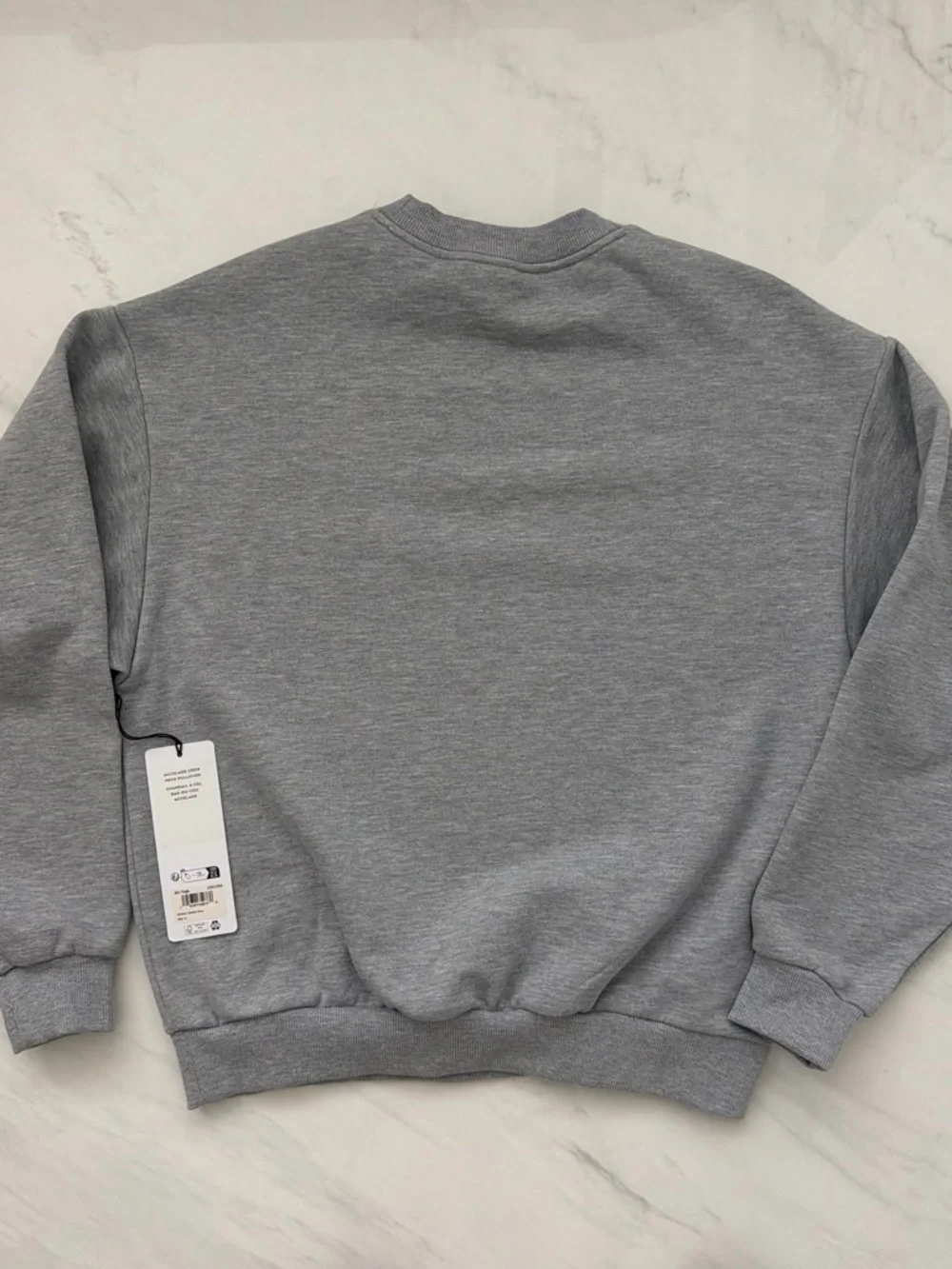NEW Alo Accolade Pullover Crewneck Sweatshirt Size Small Athletic Heather Grey